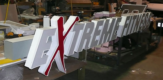 Channel Letter for Extreme Fitness