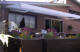 Manual & motor operated retractable awning
